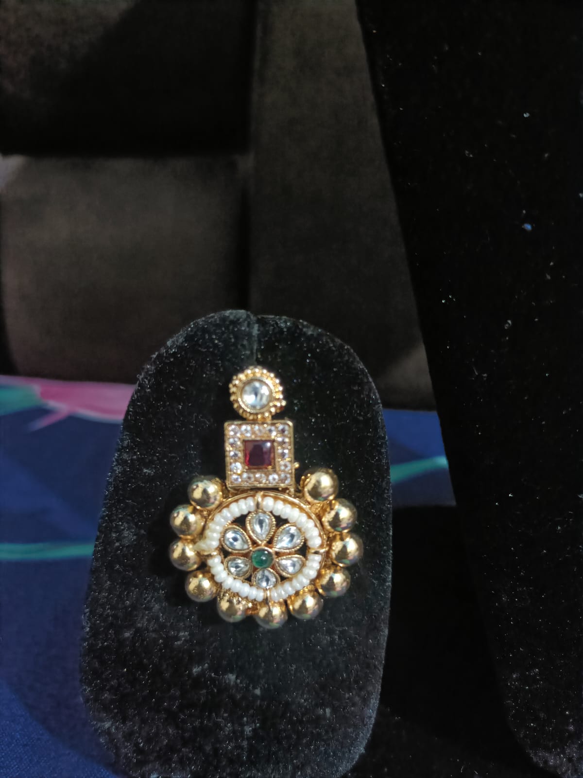 Royal Emerald Beads Necklace Set