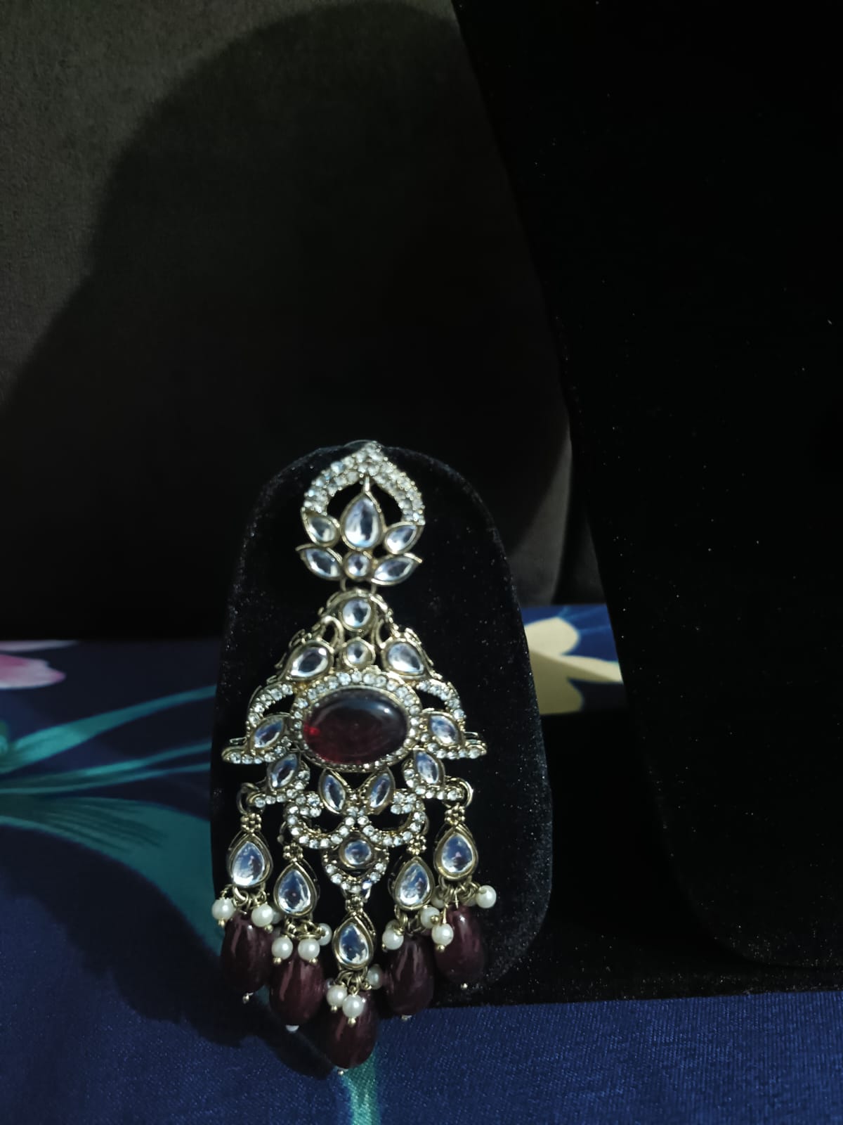 Royal Red Kundan Choker Necklace Set