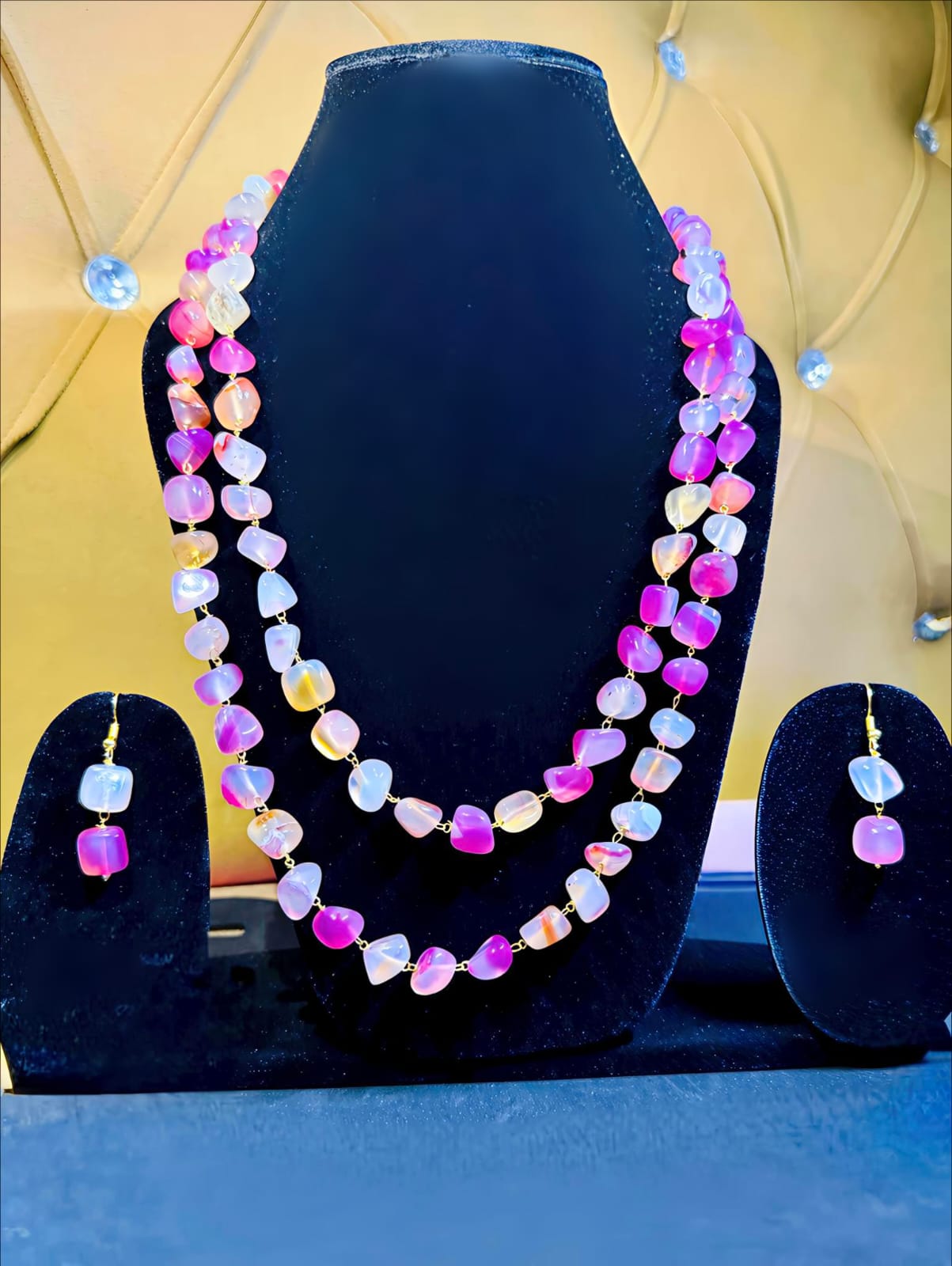 Semi-Precious Look Necklace