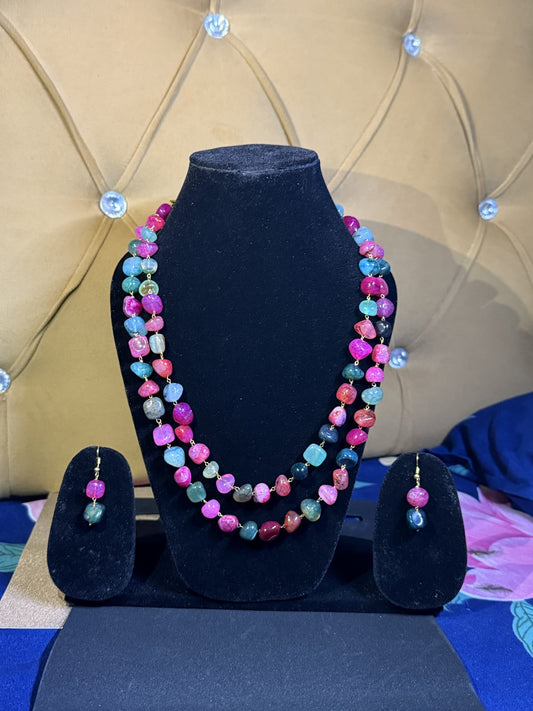 Semi-Precious Look Necklace