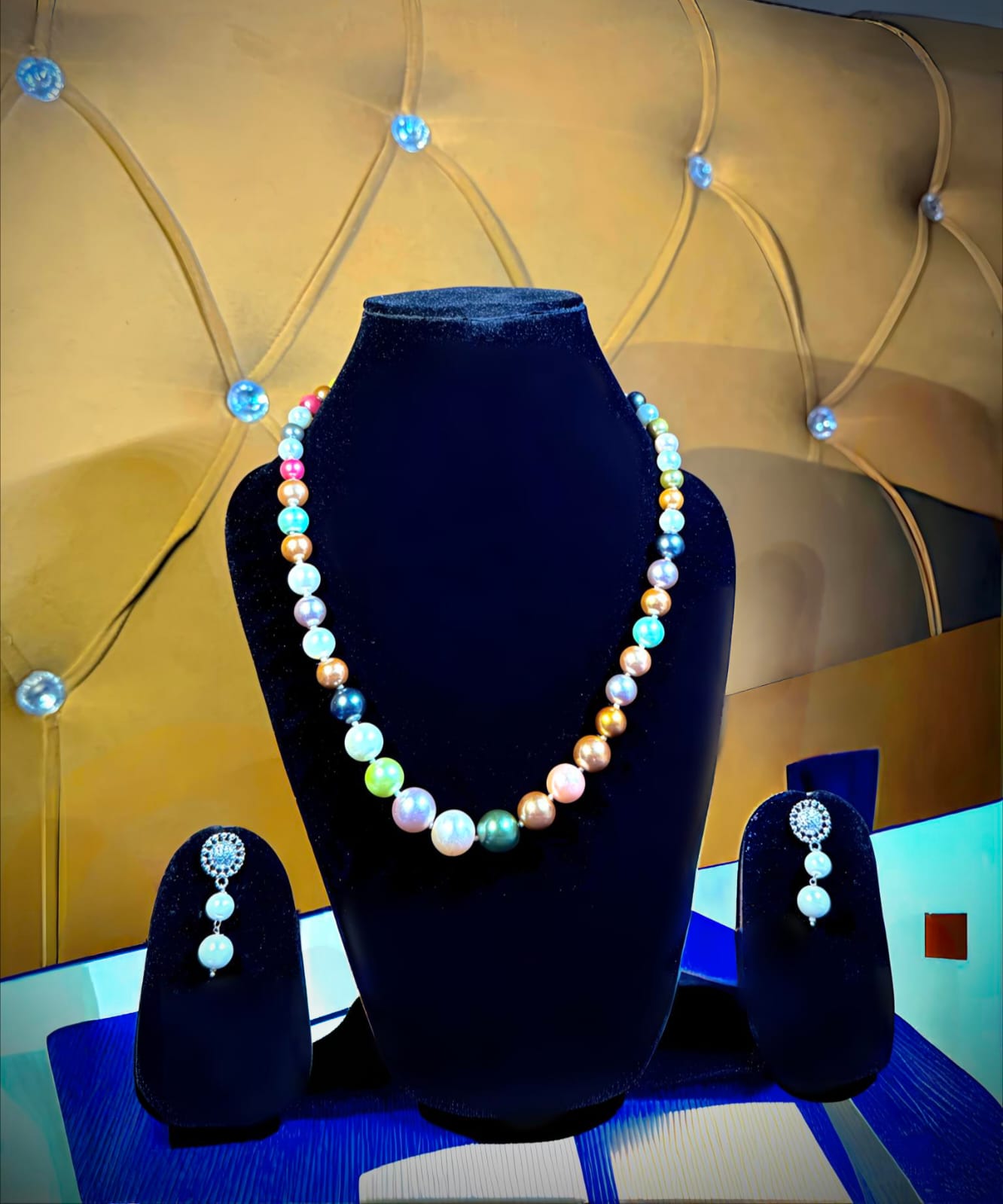 Elegant Pearl Necklace Set